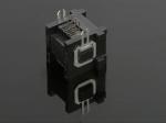 RJ12-6P6C 1xN Jack Right angle with Lock 